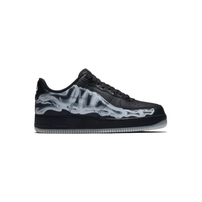Coco Shoes Nike Air Force 1 Skeleton 'Black on Black' BQ7541-001 02