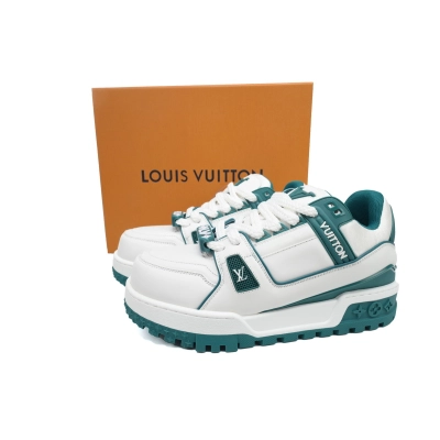 Coco Shoes Louis Vuitton Trainer Maxi Sneaker White Green 02