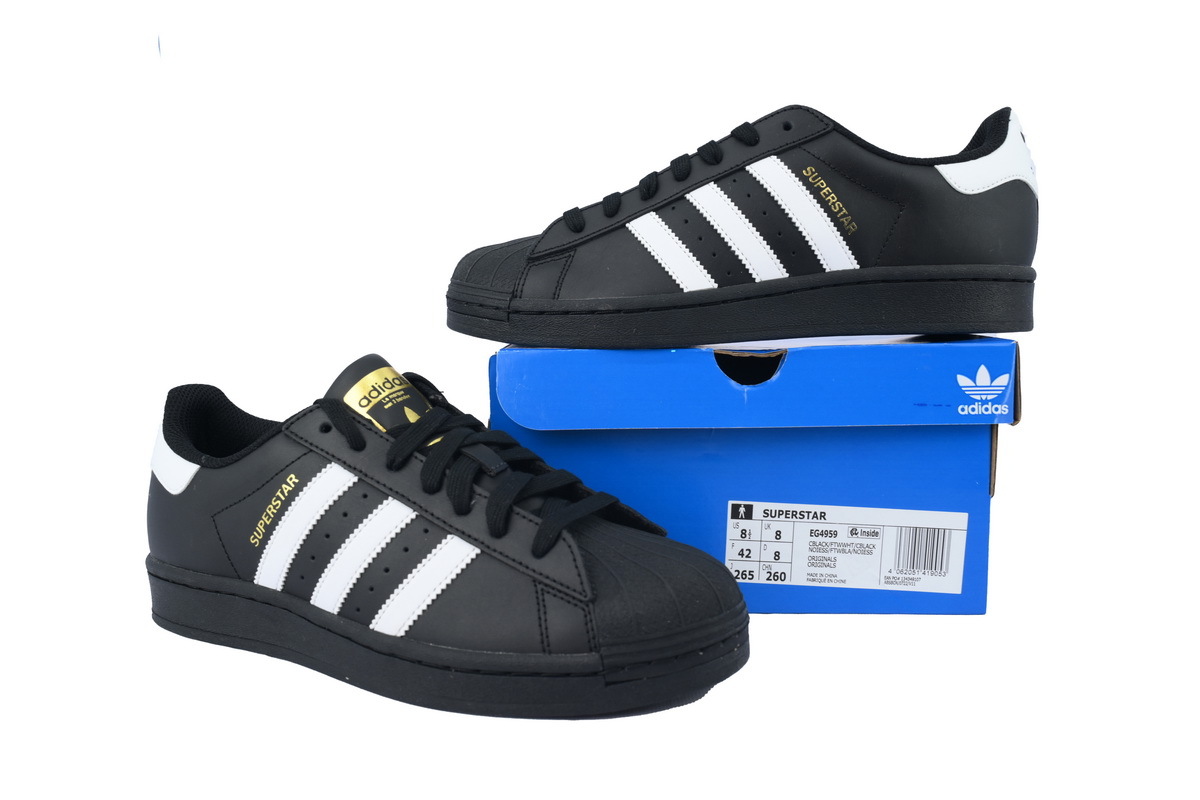 Coco Shoes Adidas Superstar Shoes Core Black White EG4959