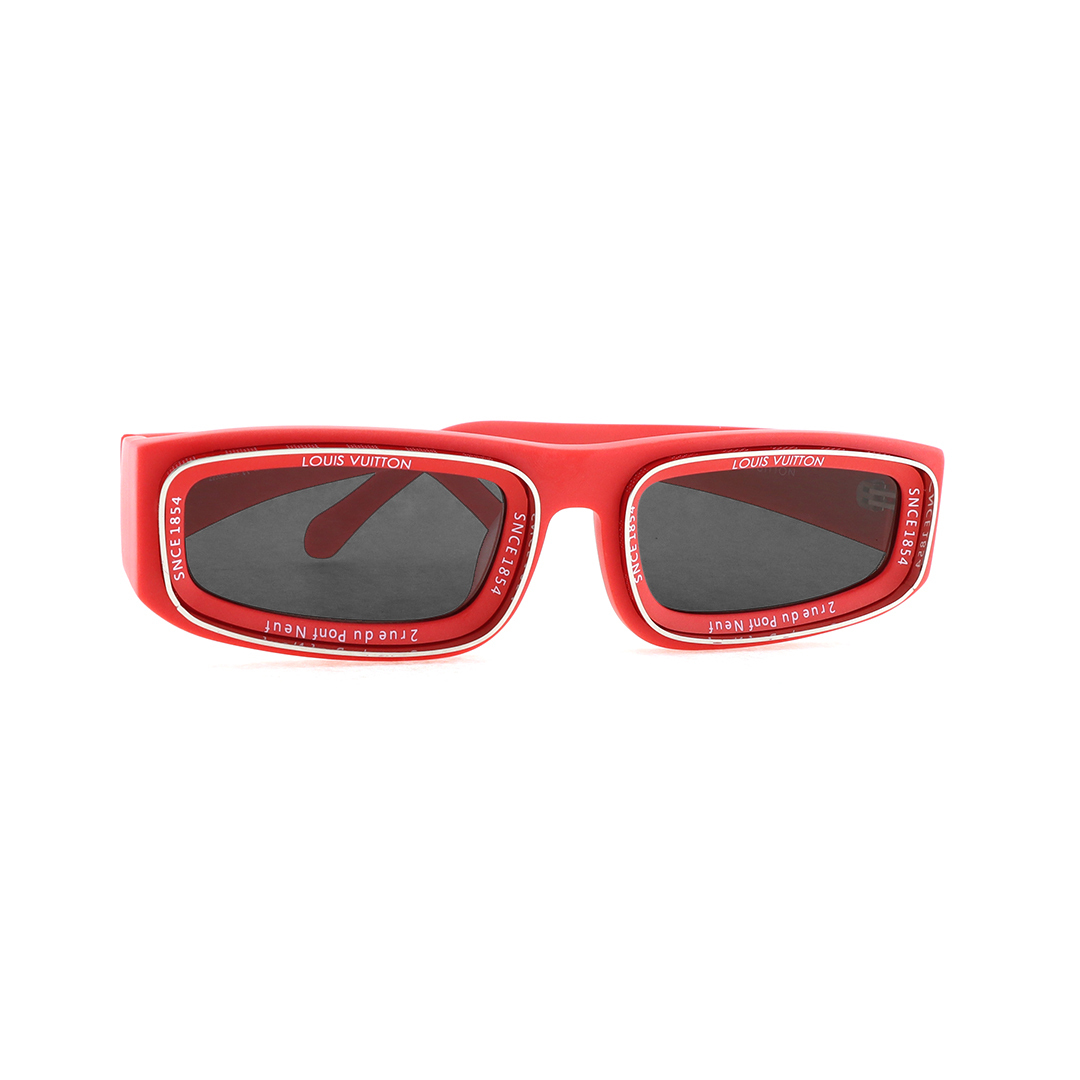 Louis Vuitton Super Vision Low Square Sunglasses Red Z2388E