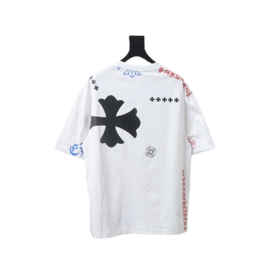 Coco Shoes Chrome Hearts Camiseta All-Over Print T-Shirt White 02