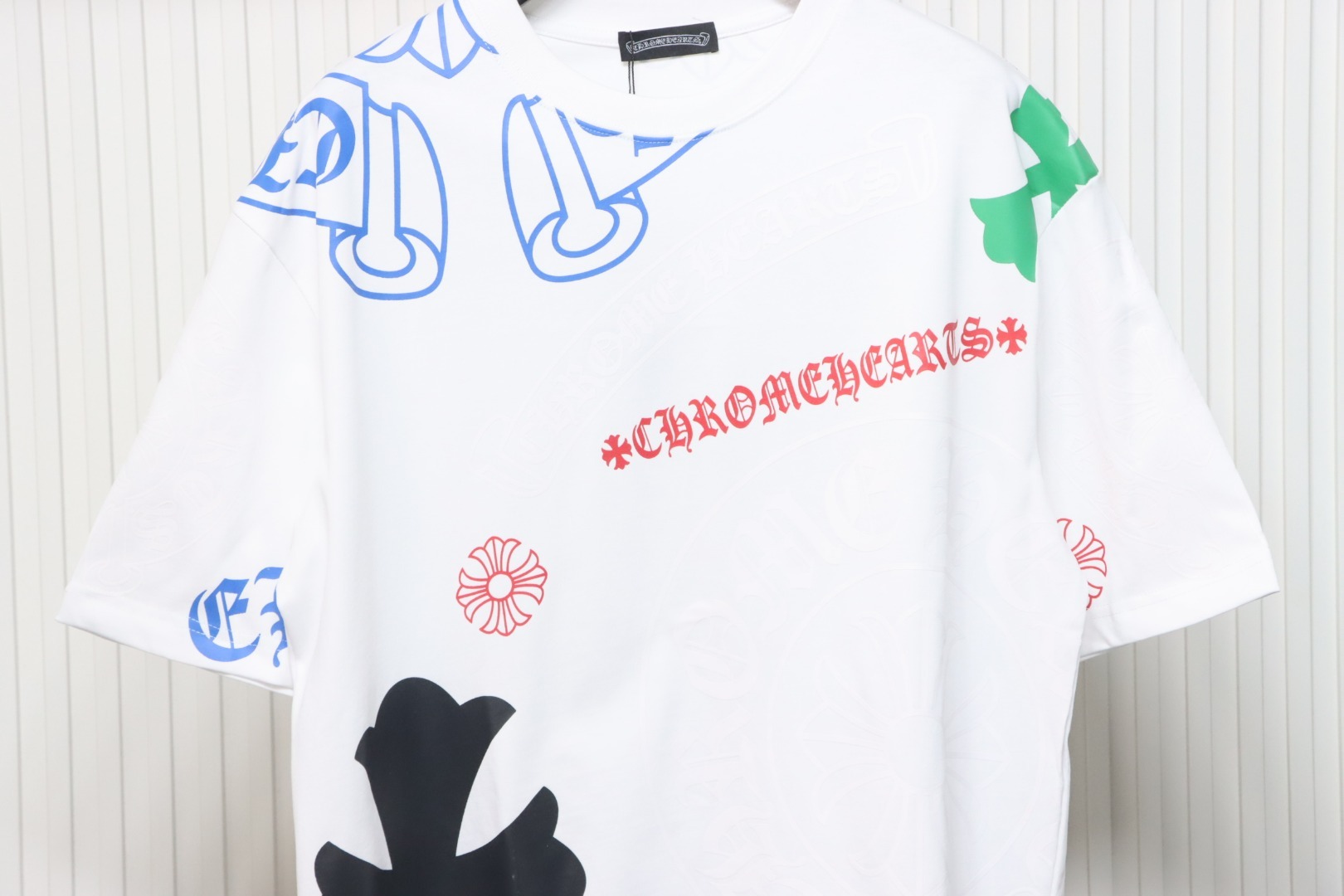 Coco Shoes Chrome Hearts Camiseta All-Over Print T-Shirt White