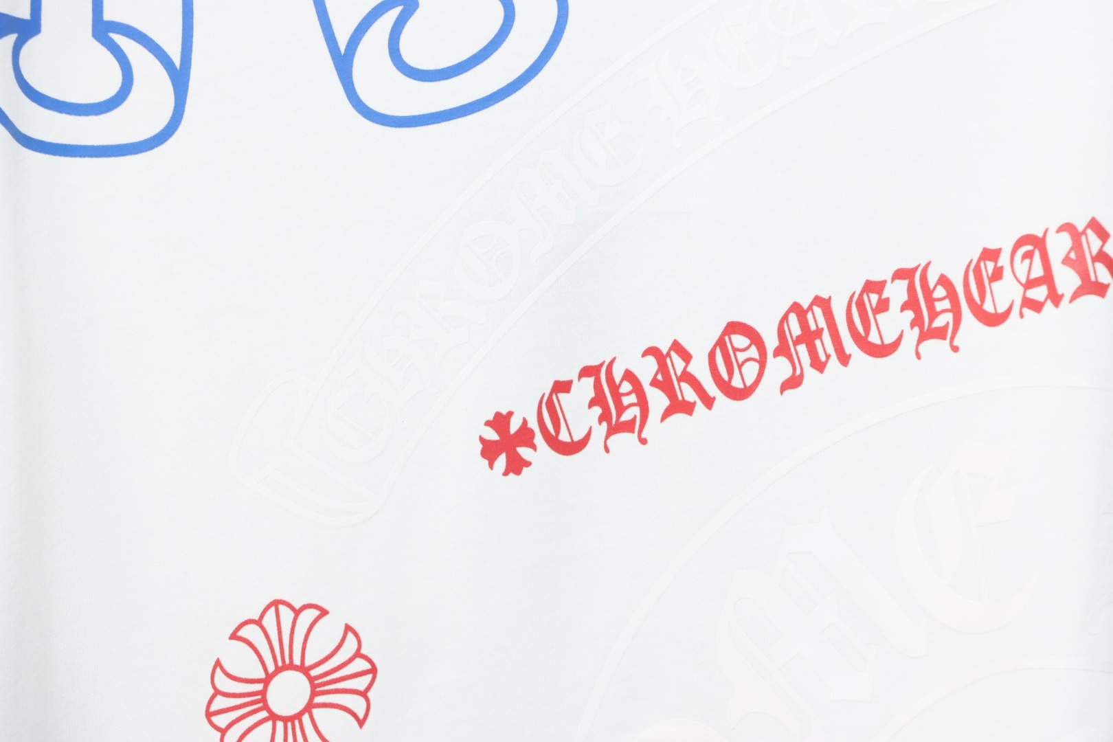 Coco Shoes Chrome Hearts Camiseta All-Over Print T-Shirt White