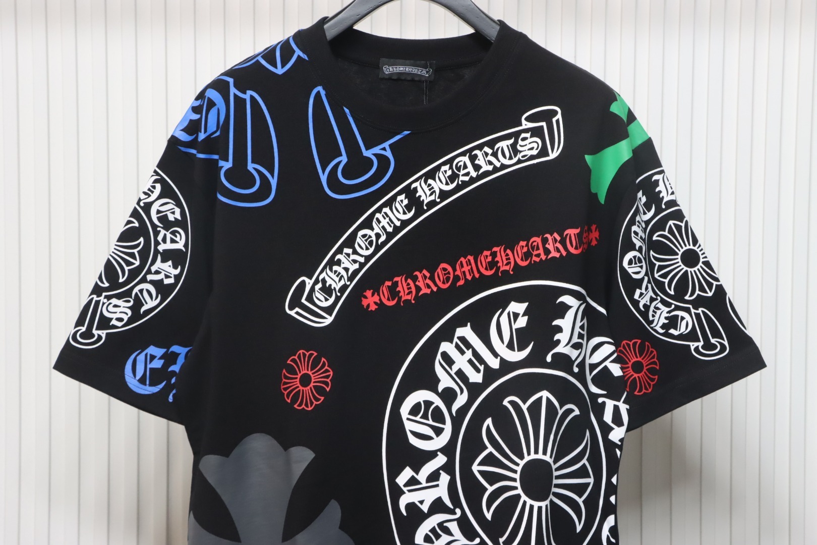 Coco Shoes Chrome Hearts Camiseta All-Over Print T-Shirt Black