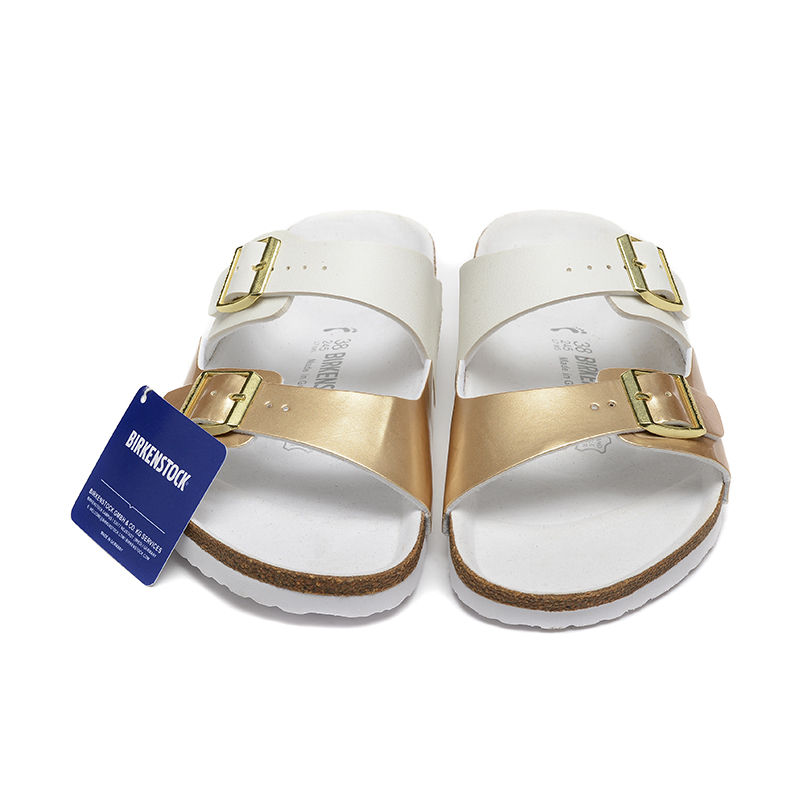 Birkenstock Arizona White Gold