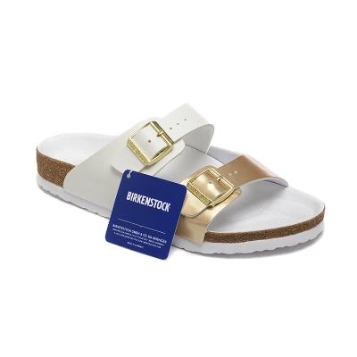 Birkenstock Arizona White Gold 02