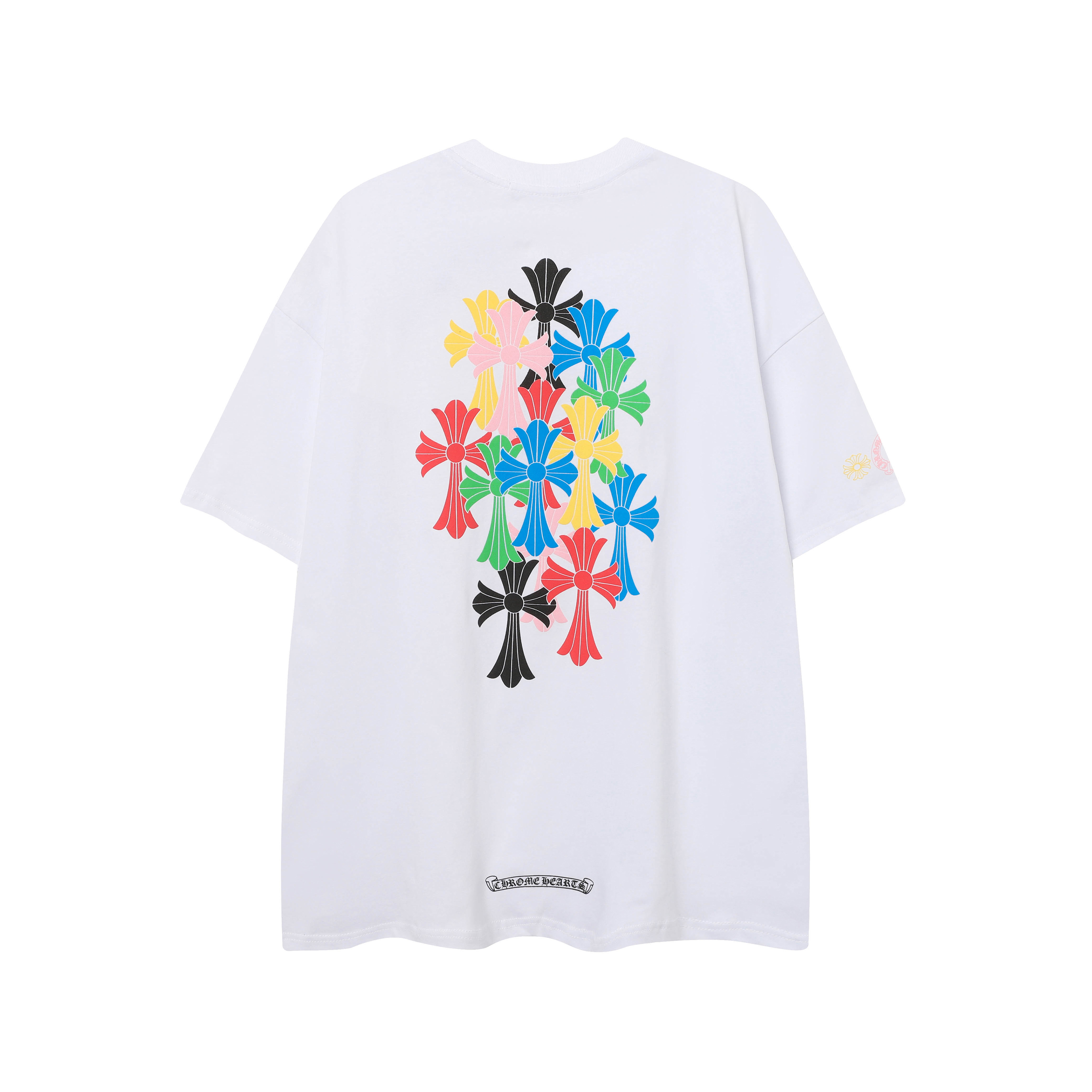 Chrome Hearts  Multi Color Cross T-shirt #101 Black/White