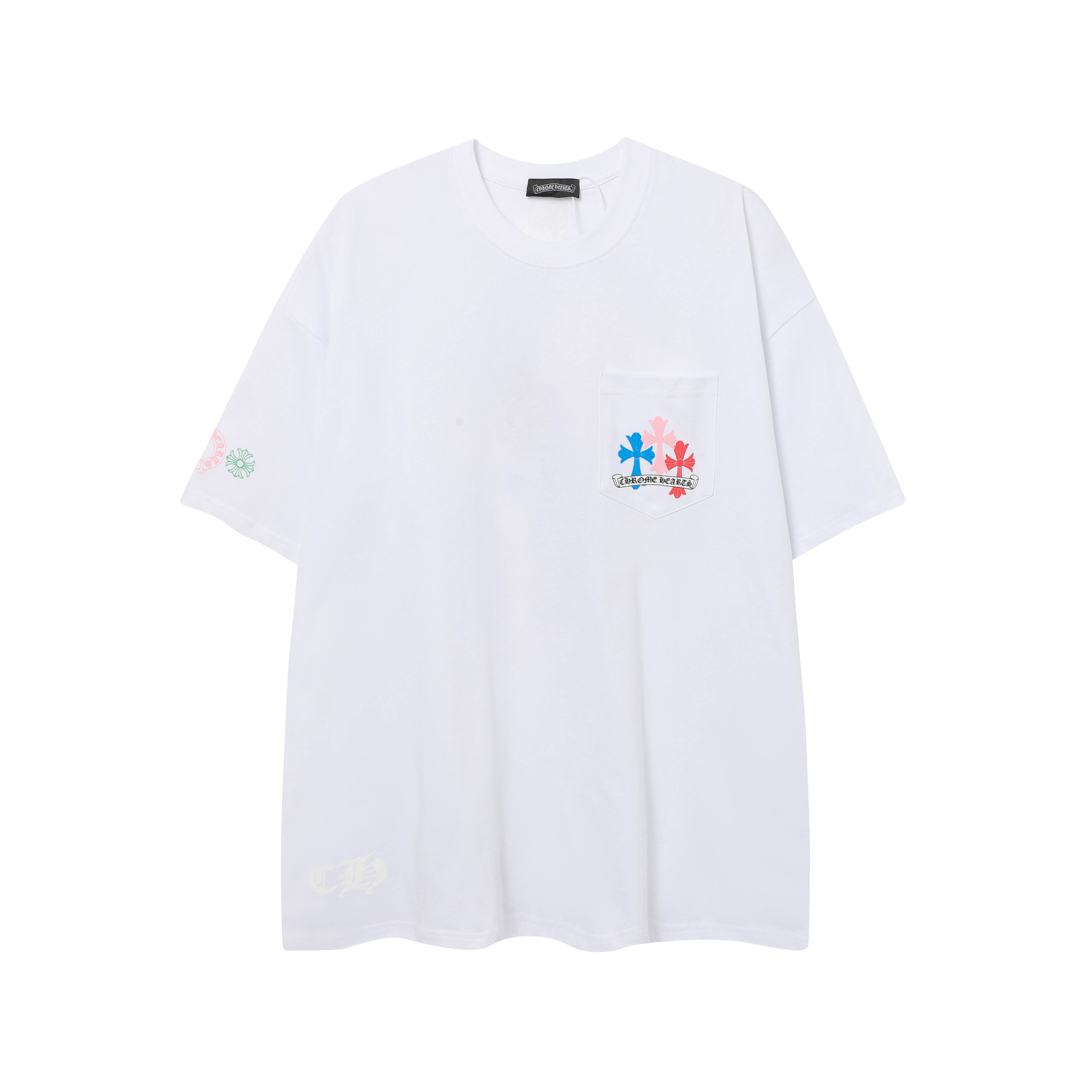 Chrome Hearts  Multi Color Cross T-shirt #101 Black/White