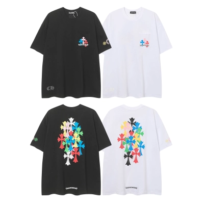Chrome Hearts  Multi Color Cross T-shirt #101 Black/White 01