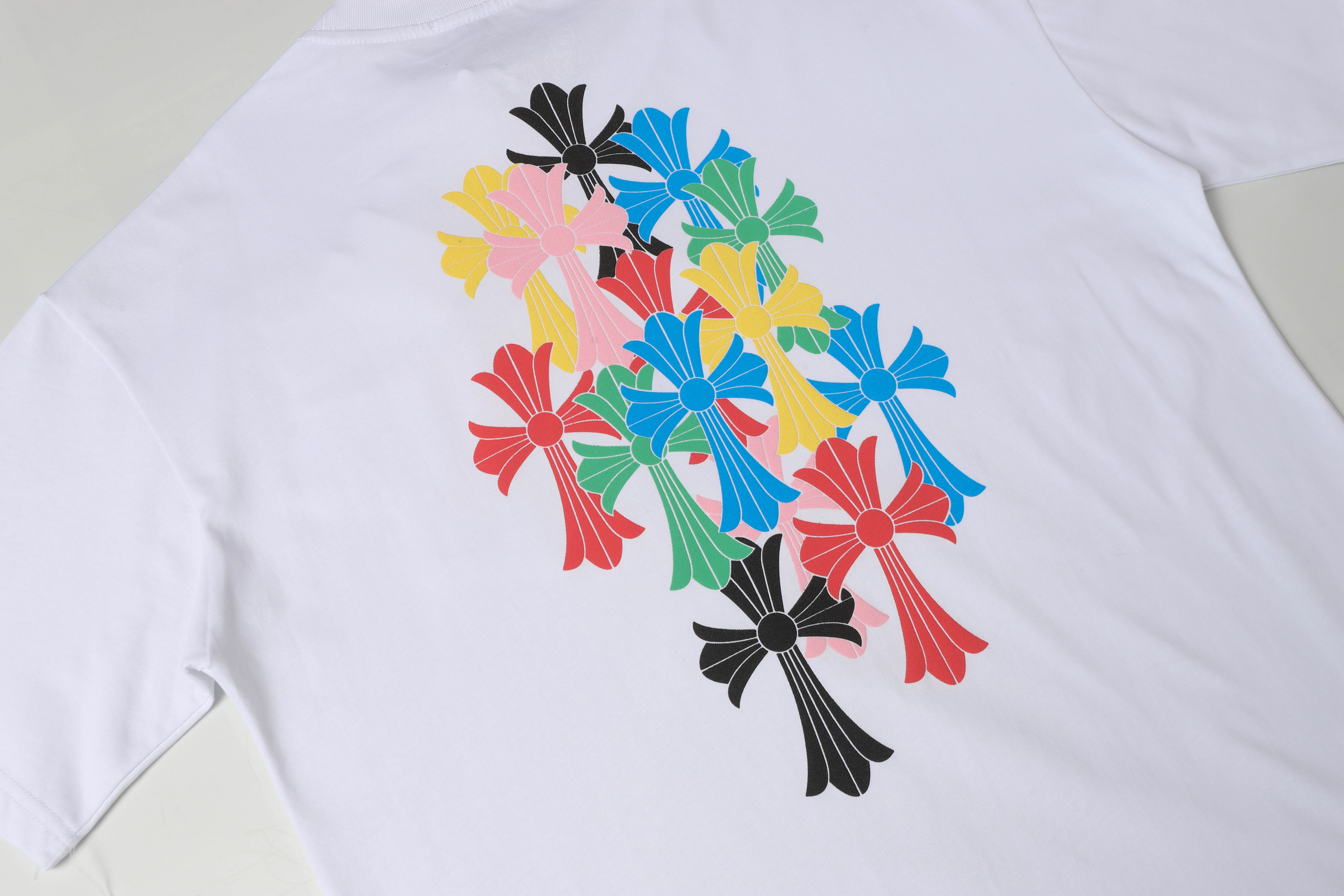 Chrome Hearts  Multi Color Cross T-shirt #101 Black/White