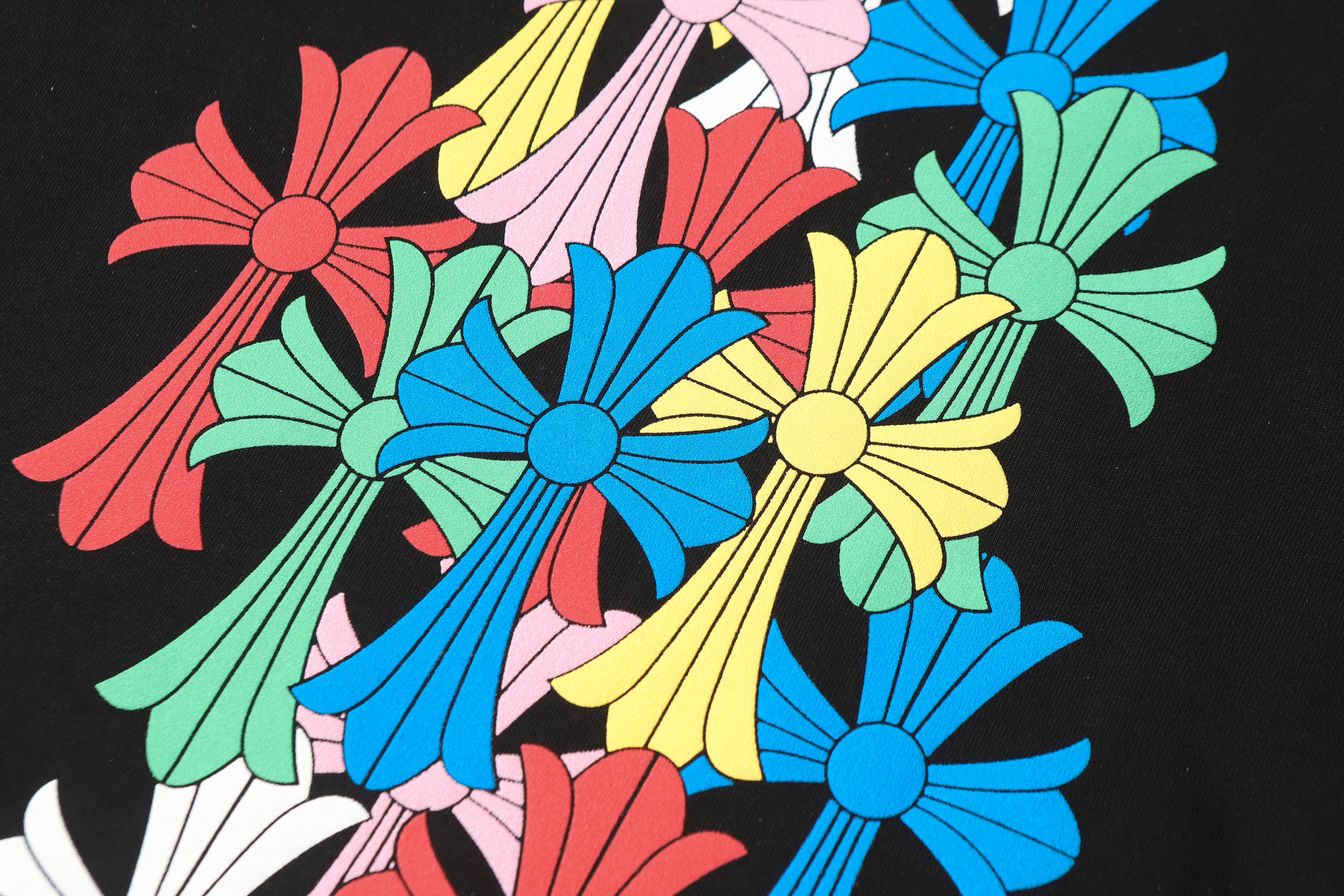 Chrome Hearts  Multi Color Cross T-shirt #101 Black/White