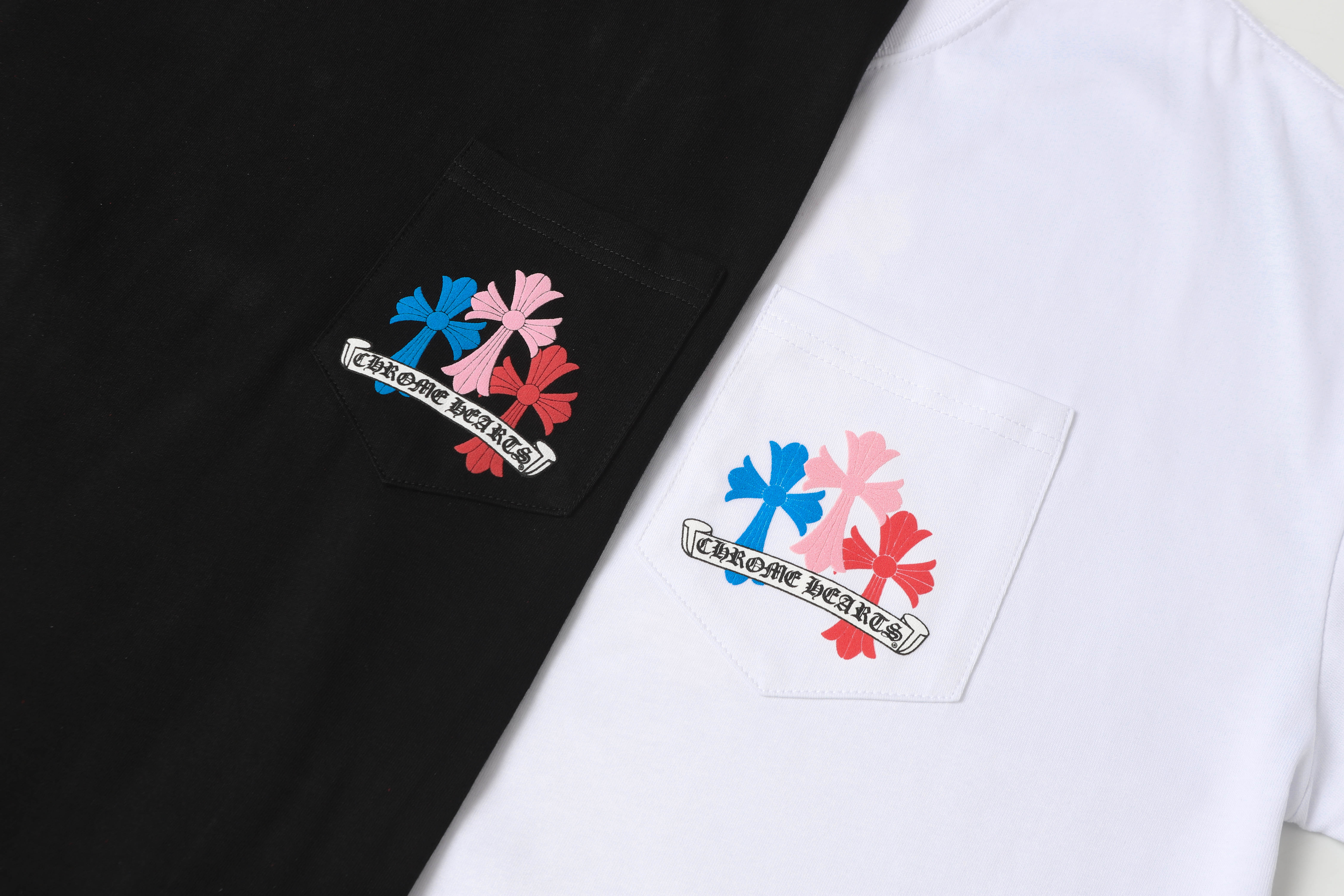 Chrome Hearts  Multi Color Cross T-shirt #101 Black/White