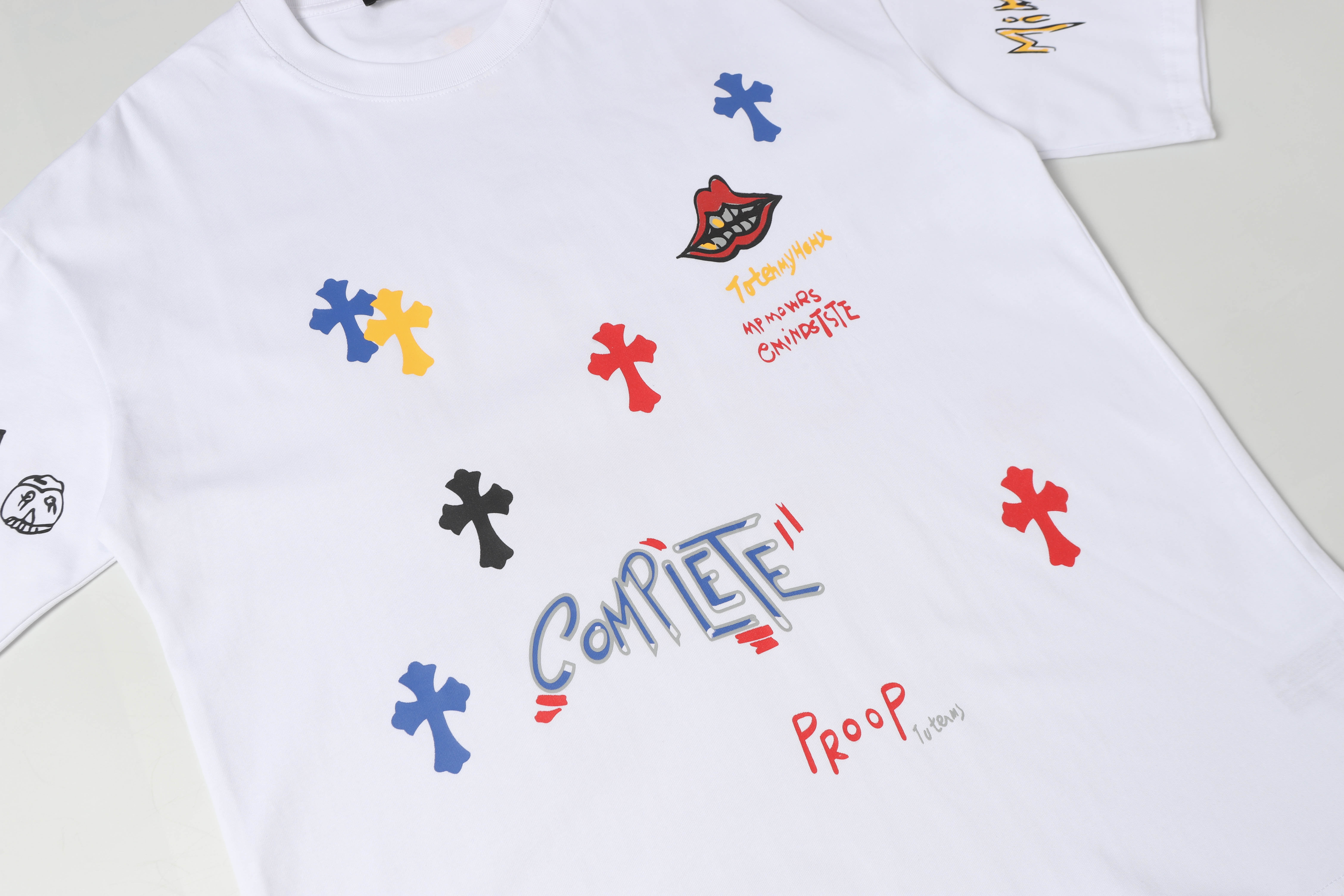 Chrome Hearts Print Cross T-shirt #102 Black/White