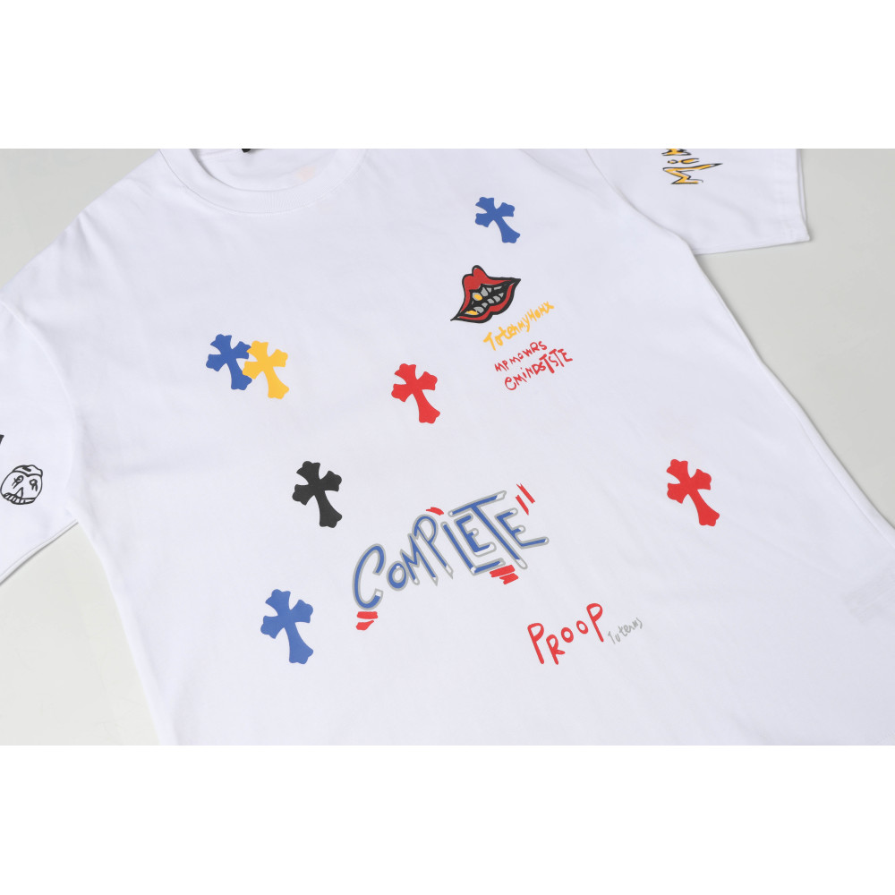 Chrome Hearts Print Cross T-shirt #102 Black/White