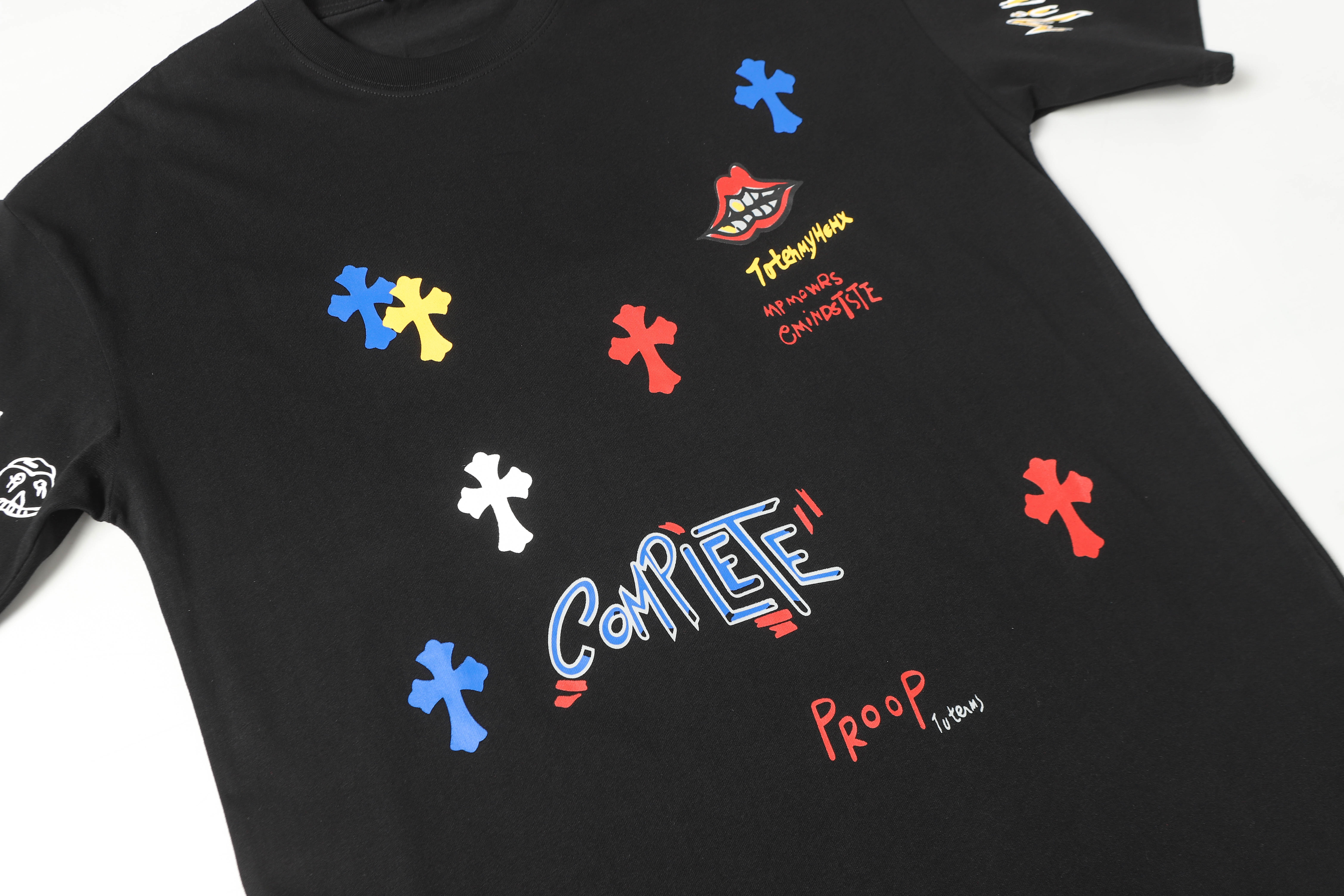 Chrome Hearts Print Cross T-shirt #102 Black/White