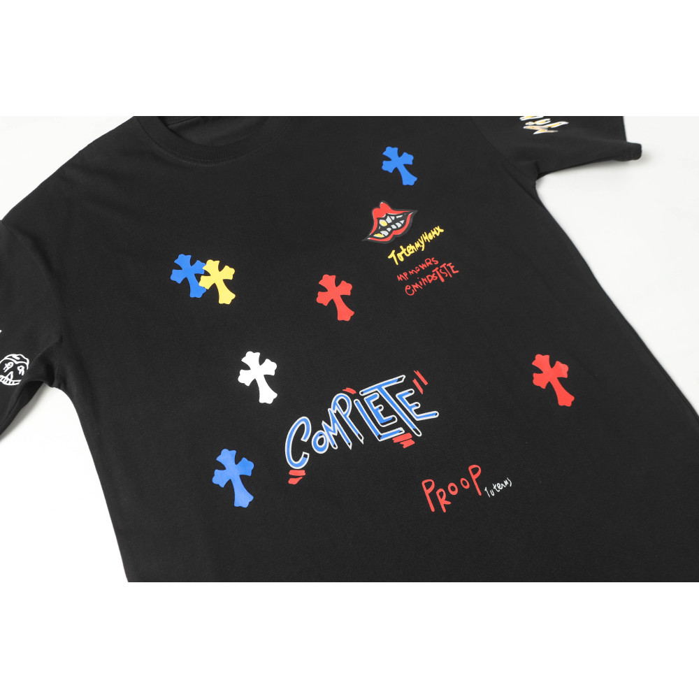 Chrome Hearts Print Cross T-shirt #102 Black/White