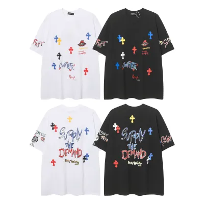 Chrome Hearts Print Cross T-shirt #102 Black/White 01