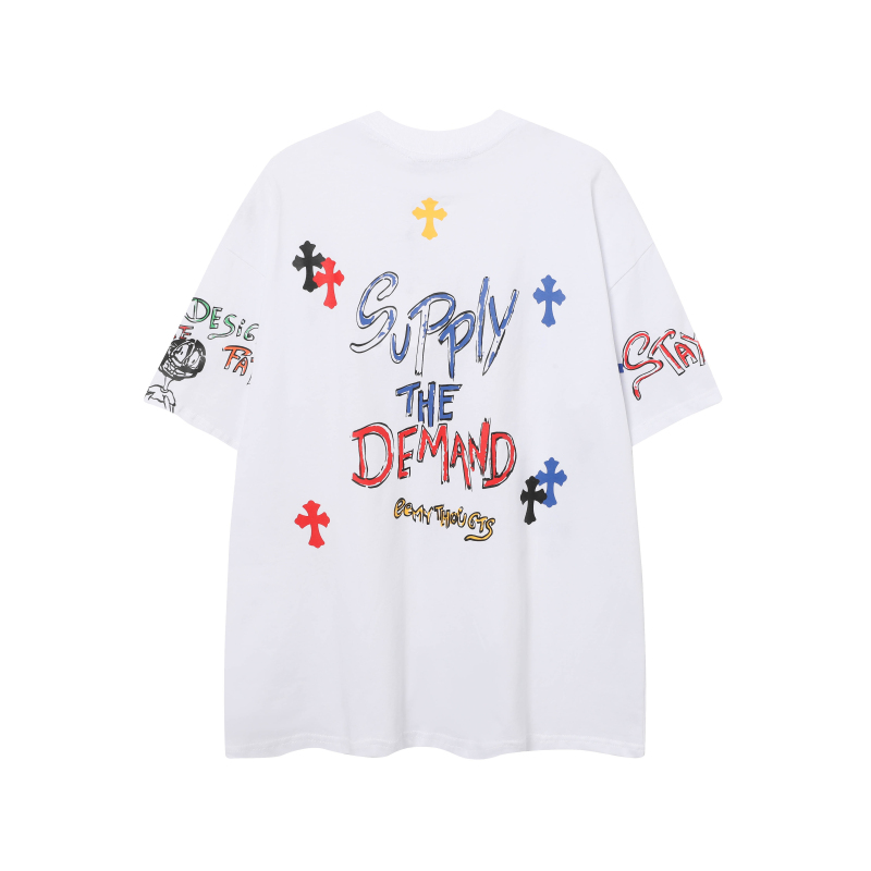 Chrome Hearts Print Cross T-shirt #102 Black/White