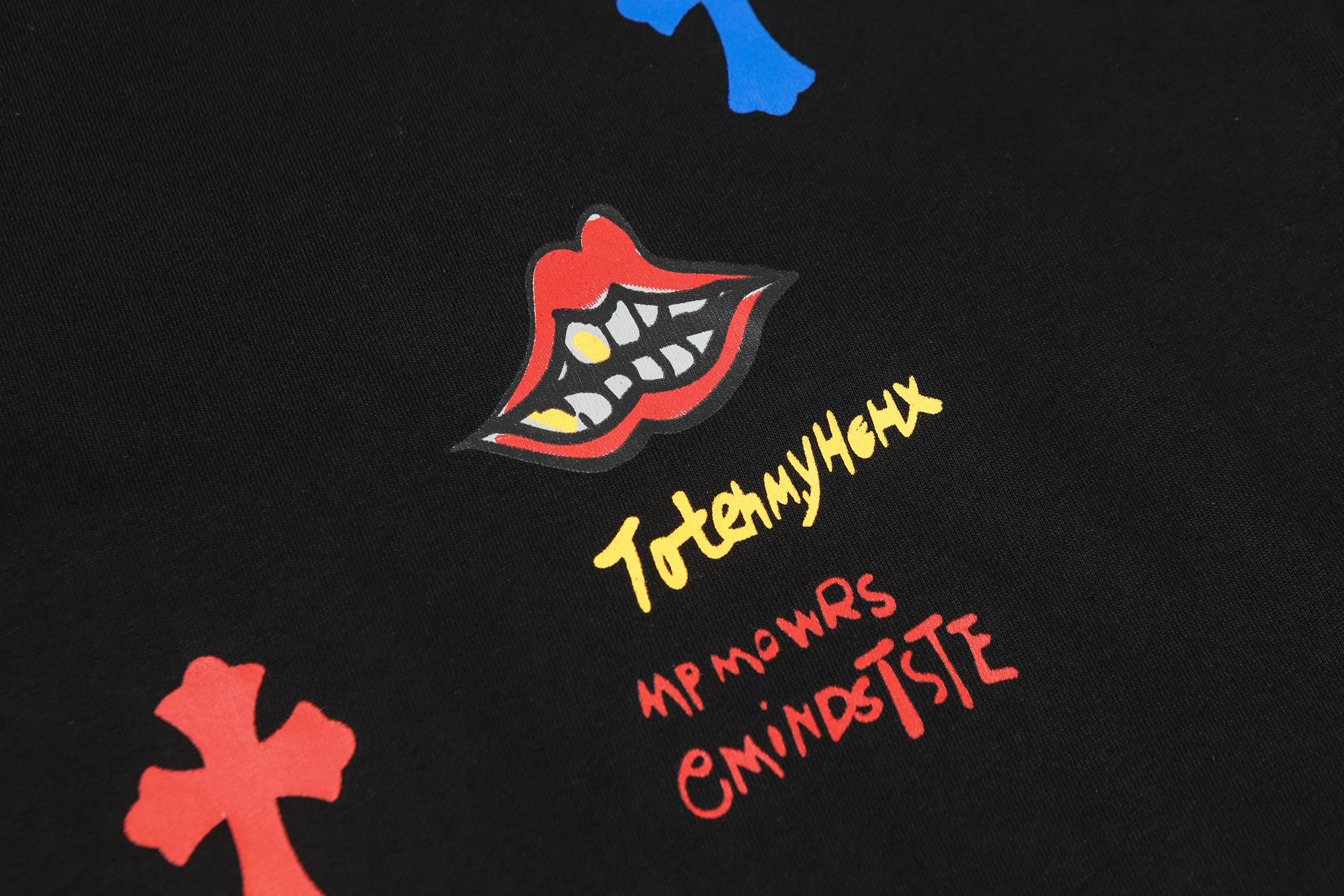 Chrome Hearts Print Cross T-shirt #102 Black/White