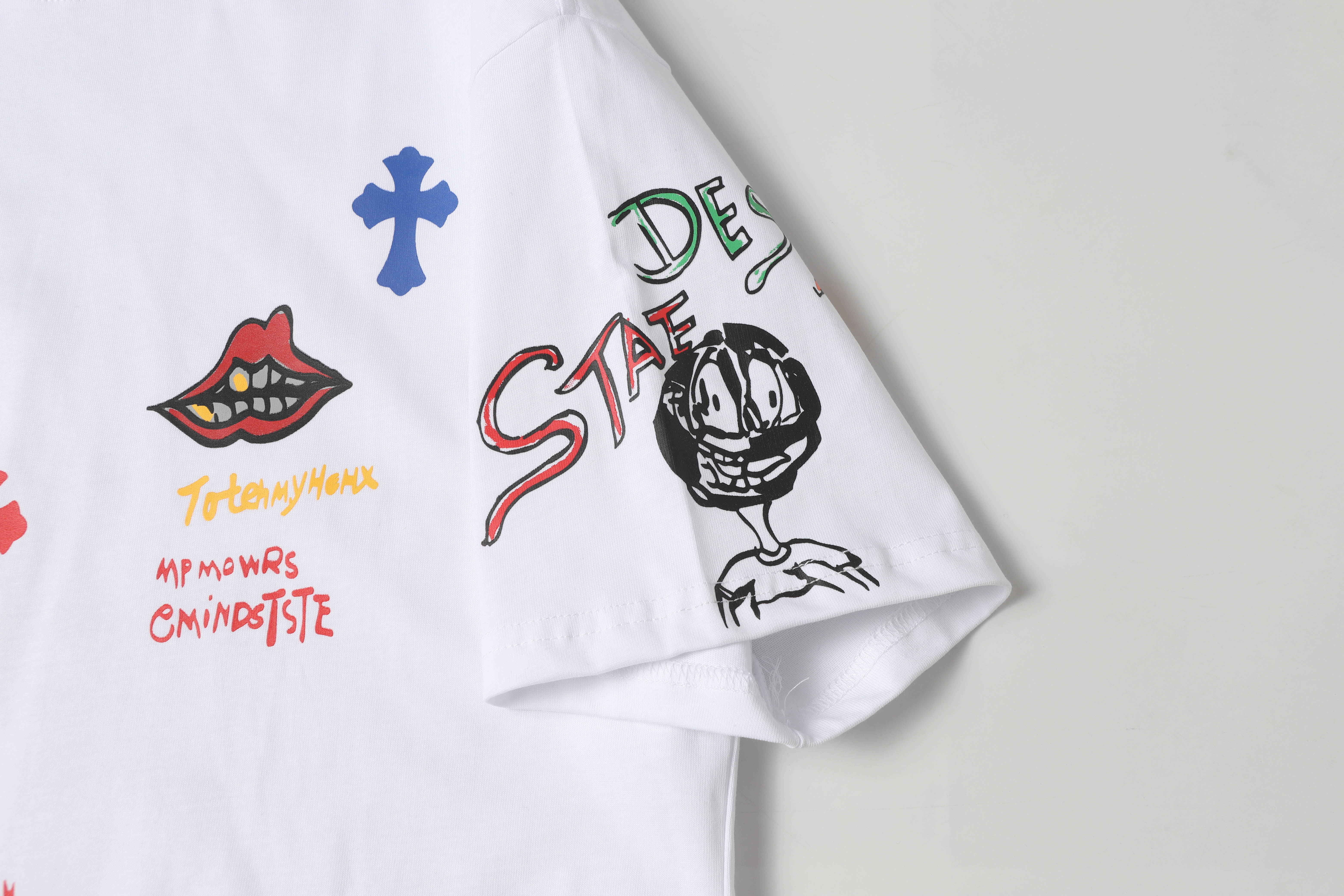 Chrome Hearts Print Cross T-shirt #102 Black/White