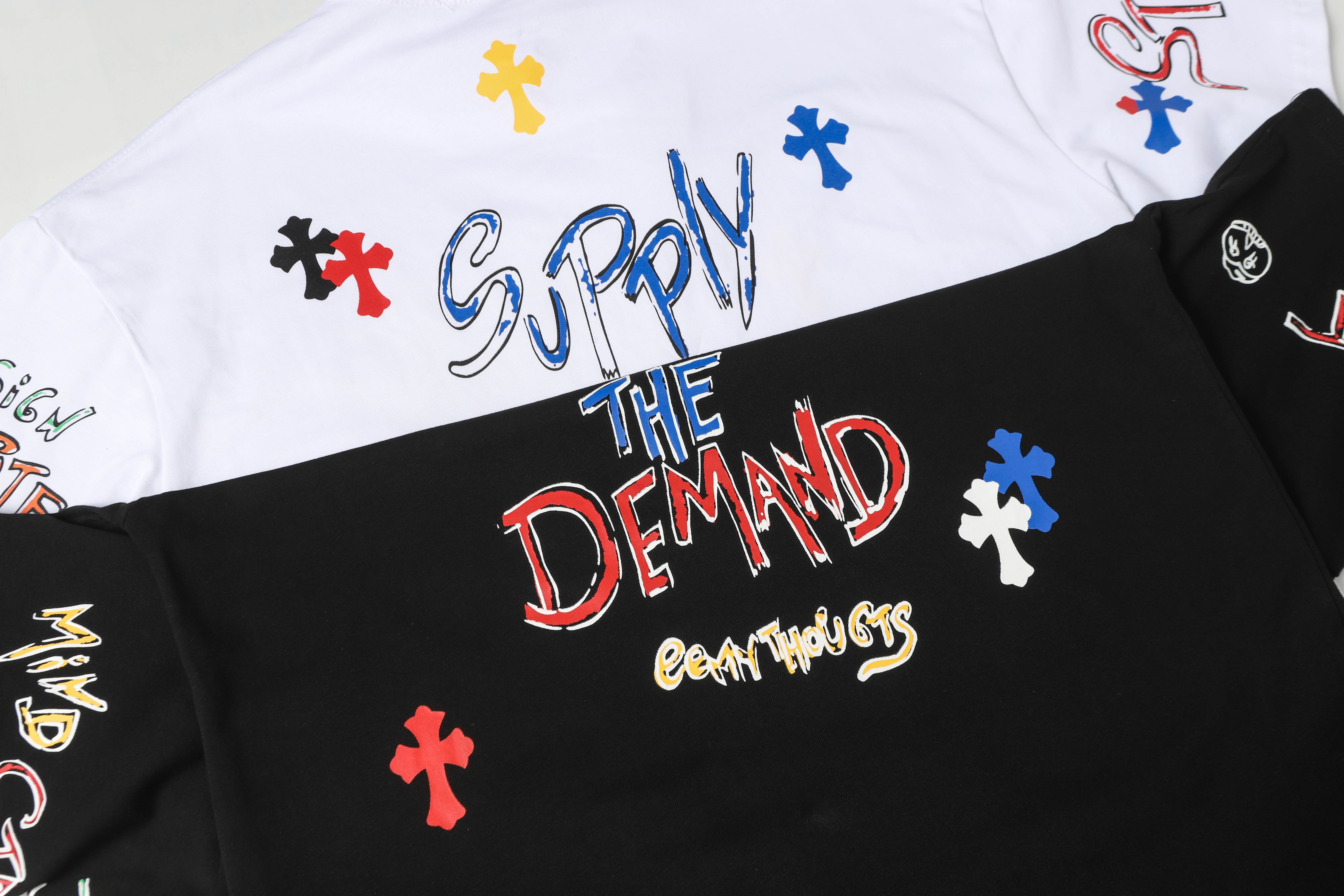 Chrome Hearts Print Cross T-shirt #102 Black/White