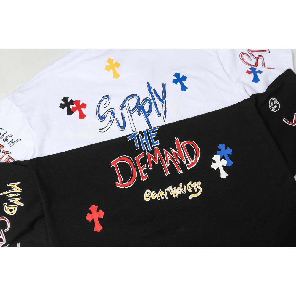 Chrome Hearts Print Cross T-shirt #102 Black/White