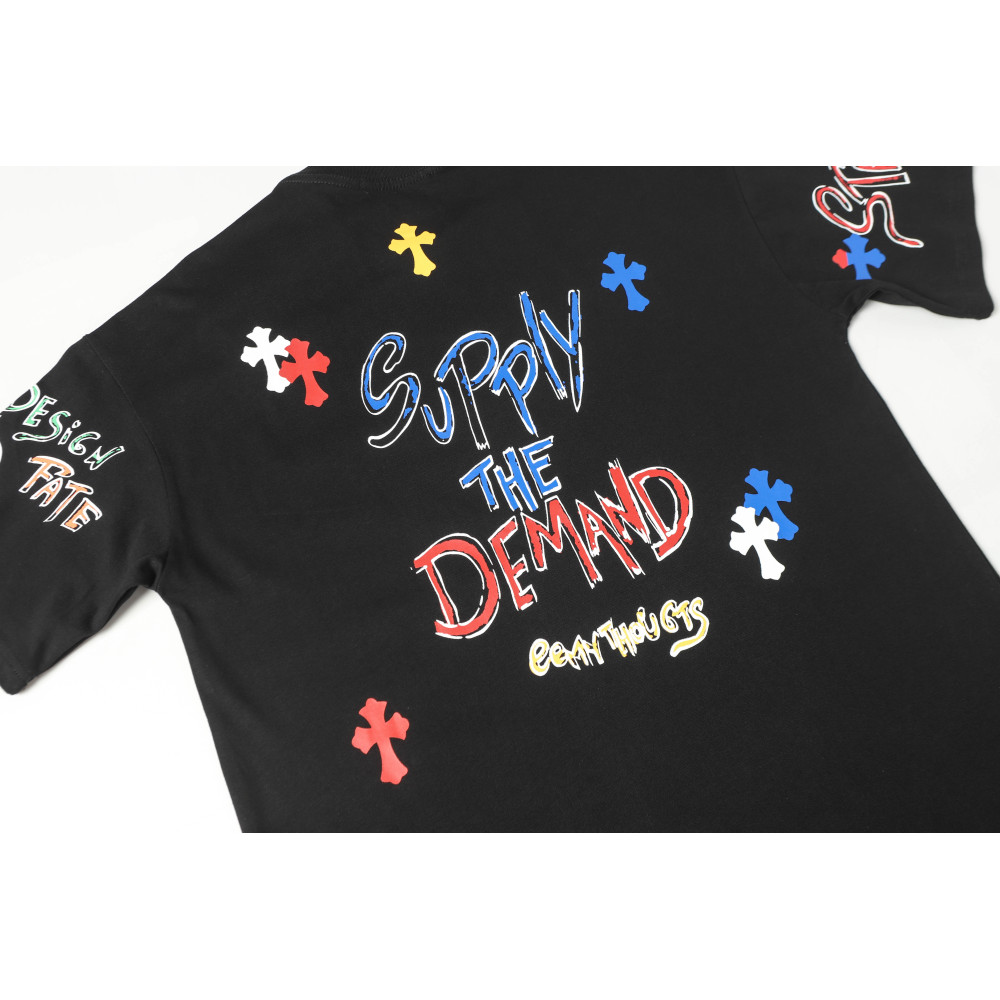 Chrome Hearts Print Cross T-shirt #102 Black/White