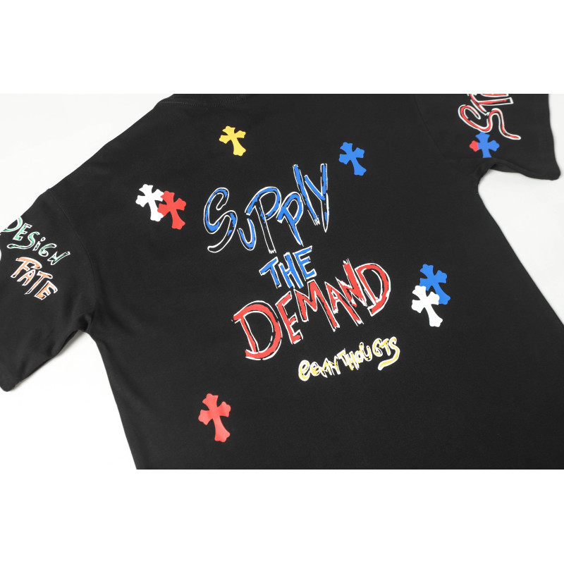 Chrome Hearts Print Cross T-shirt #102 Black/White
