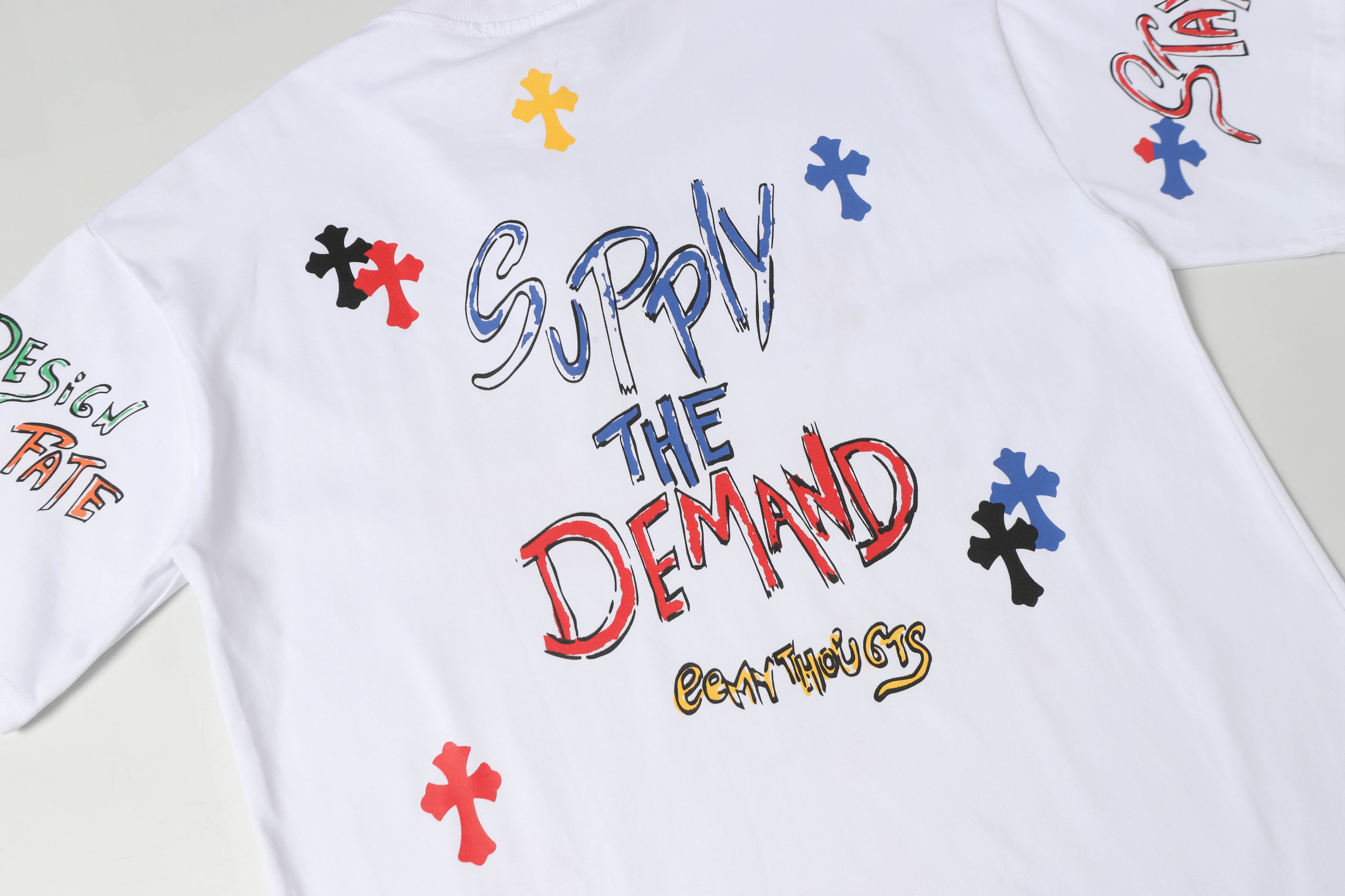 Chrome Hearts Print Cross T-shirt #102 Black/White