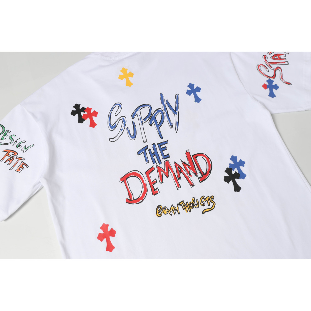 Chrome Hearts Print Cross T-shirt #102 Black/White