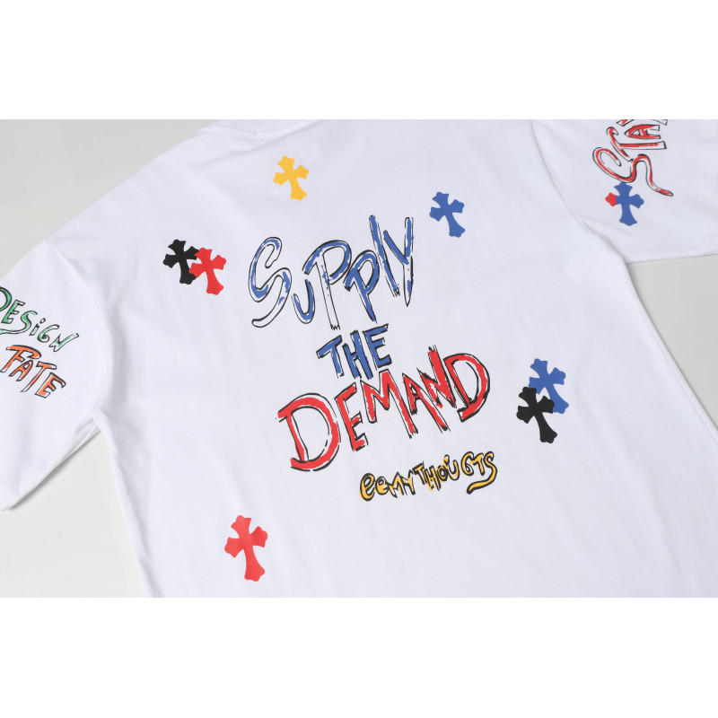 Chrome Hearts Print Cross T-shirt #102 Black/White