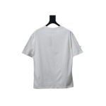 Chrome Hearts Applique Inlaid Silver Cross Embroidered T-shirt White