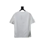 Chrome Hearts Applique Inlaid Silver Cross Embroidered T-shirt White