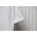 Chrome Hearts Applique Inlaid Silver Cross Embroidered T-shirt White