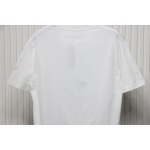 Chrome Hearts Applique Inlaid Silver Cross Embroidered T-shirt White