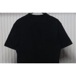 Chrome Hearts Applique Inlaid Silver Cross Embroidered T-shirt Black