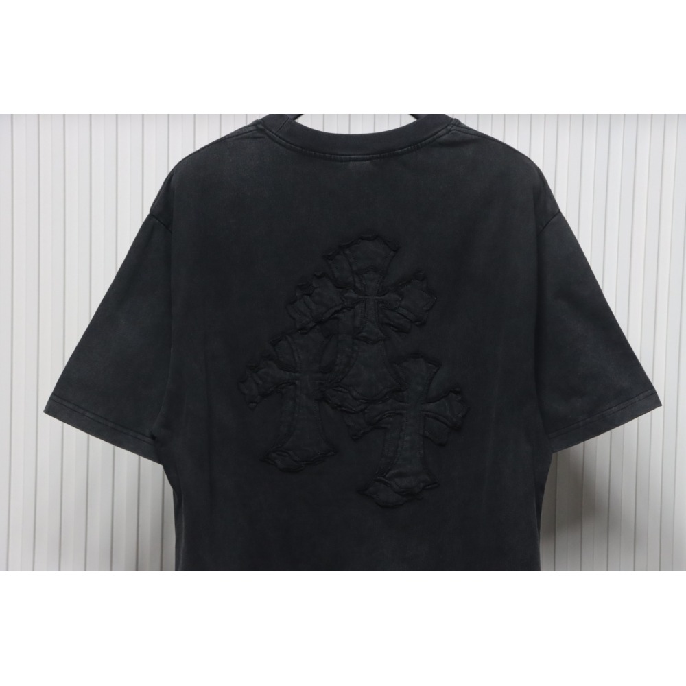 Chrome Hearts Back Large Cross Patch Embroidery T-shirt Black