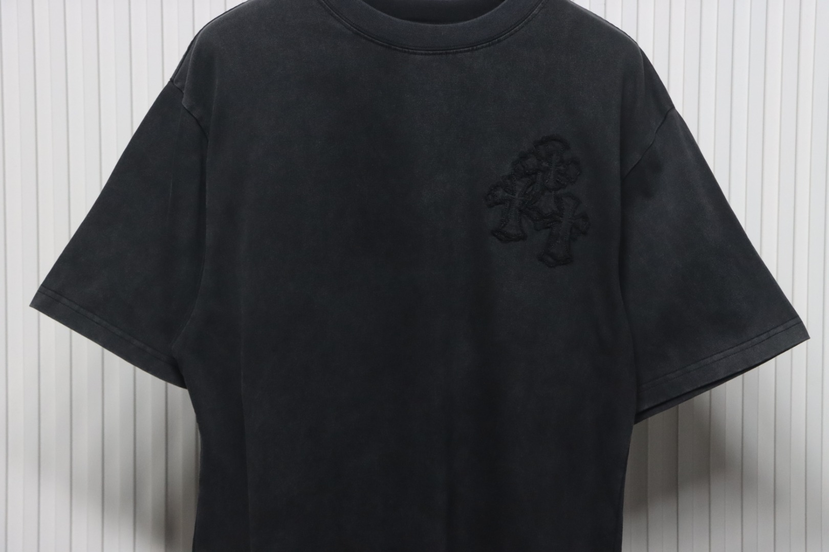 Chrome Hearts Back Large Cross Patch Embroidery T-shirt Black