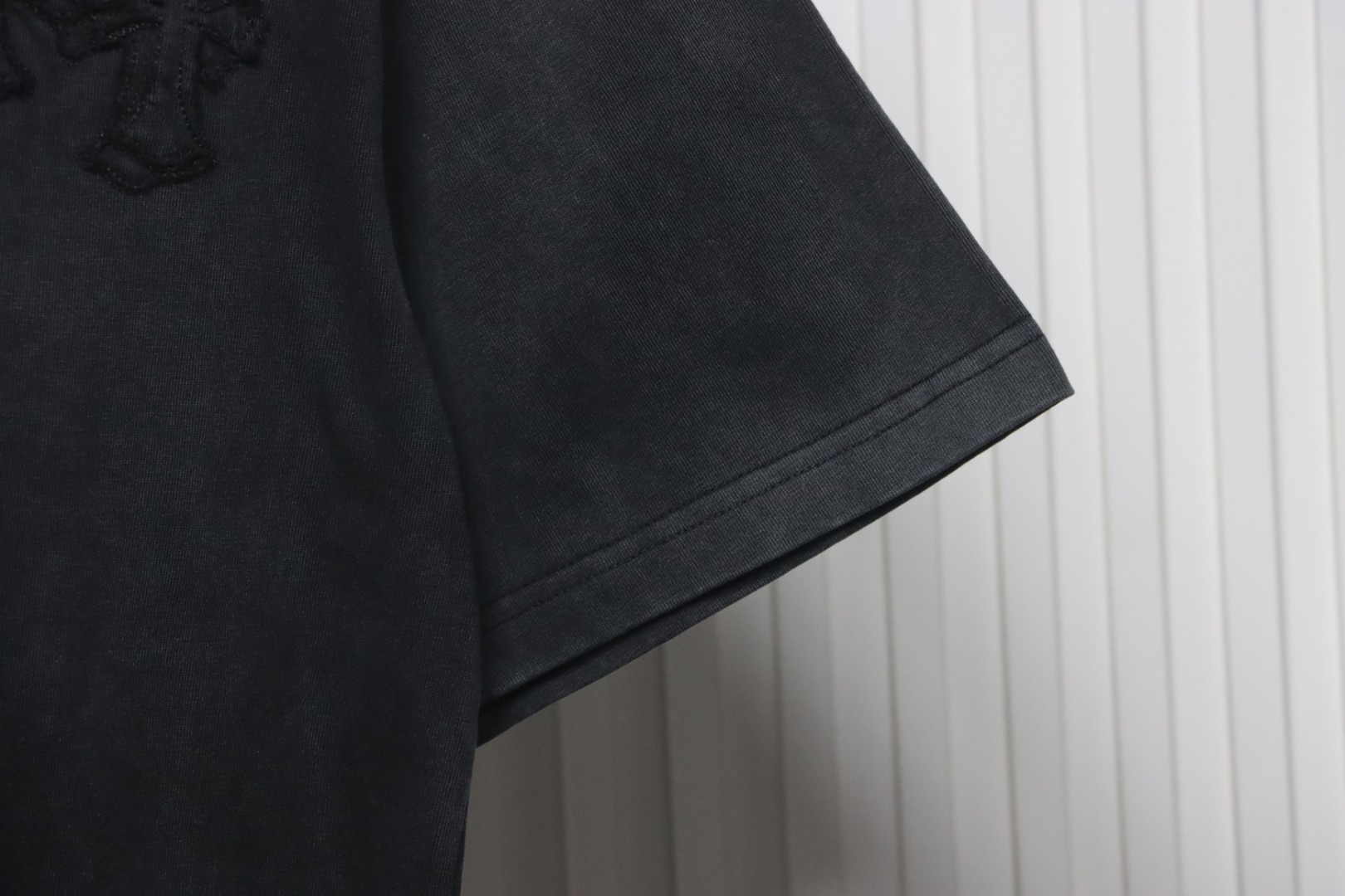 Chrome Hearts Back Large Cross Patch Embroidery T-shirt Black