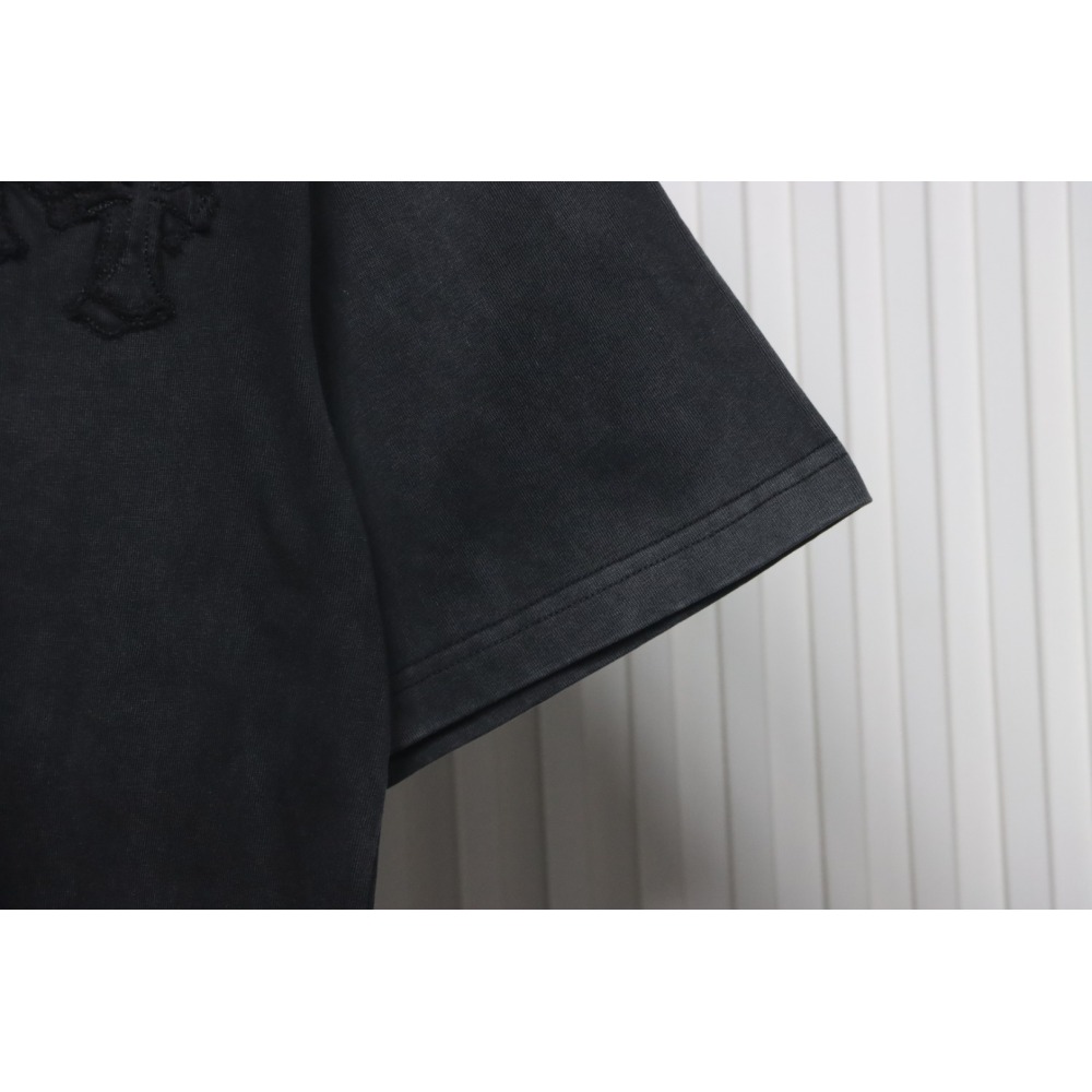 Chrome Hearts Back Large Cross Patch Embroidery T-shirt Black