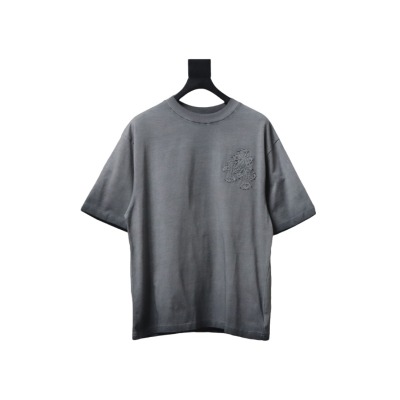 Chrome Hearts Back Large Cross Patch Embroidery T-shirt Grey 02