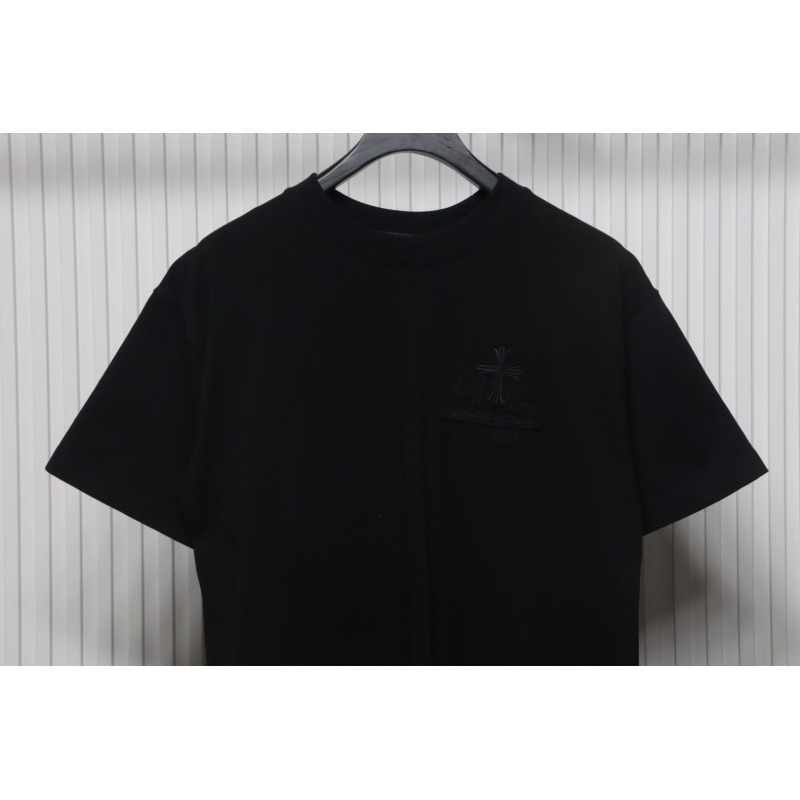 Chrome Hearts Back Overlap Cross Patch Embroidered T-Shirt Black
