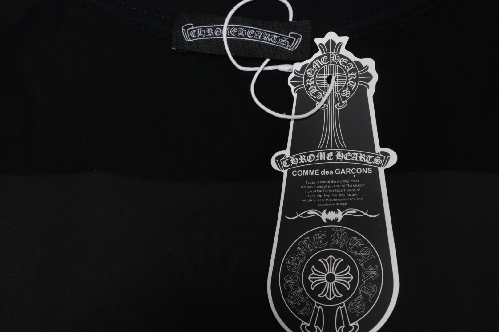 Chrome Hearts Back Overlap Cross Patch Embroidered T-Shirt Black