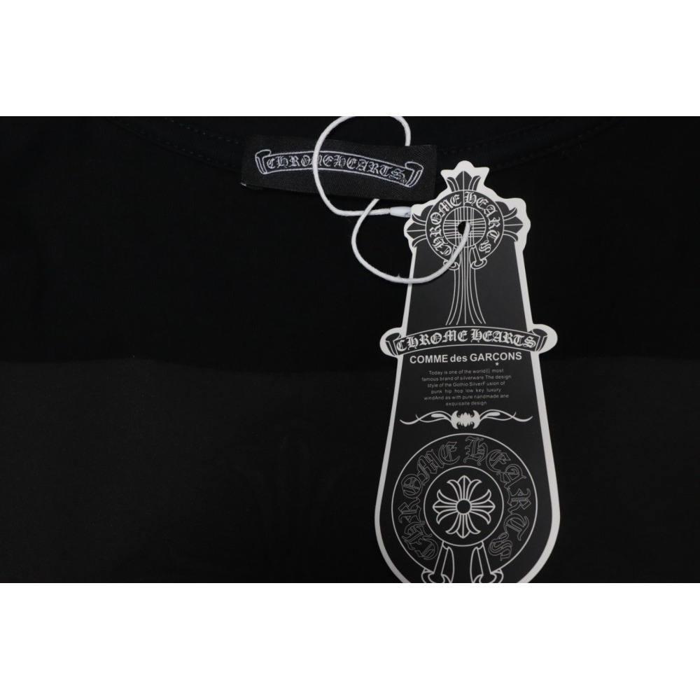 Chrome Hearts Back Overlap Cross Patch Embroidered T-Shirt Black