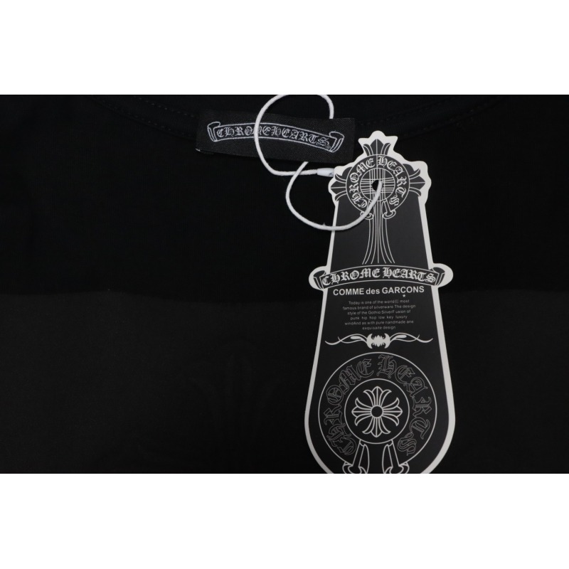 Chrome Hearts Back Overlap Cross Patch Embroidered T-Shirt Black