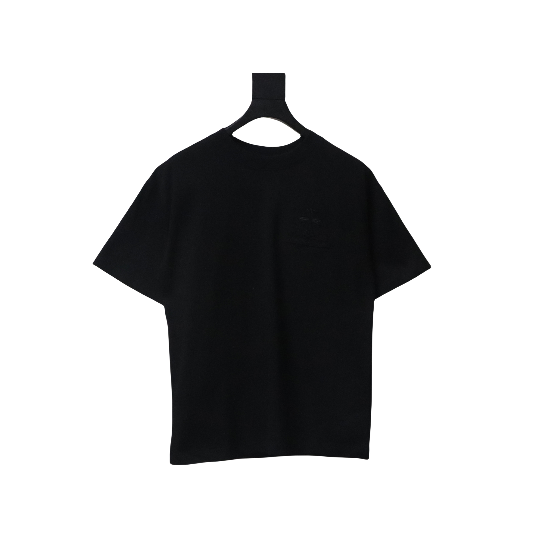 Chrome Hearts Back Overlap Cross Patch Embroidered T-Shirt Black