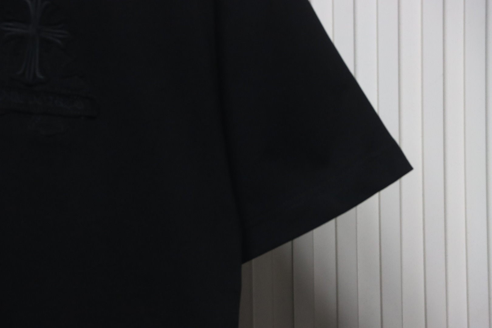 Chrome Hearts Back Overlap Cross Patch Embroidered T-Shirt Black