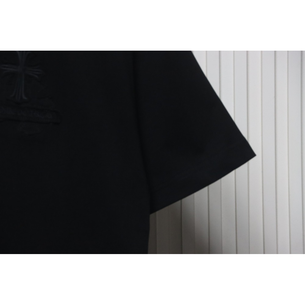 Chrome Hearts Back Overlap Cross Patch Embroidered T-Shirt Black