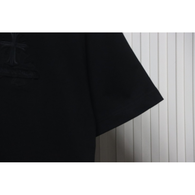 Chrome Hearts Back Overlap Cross Patch Embroidered T-Shirt Black