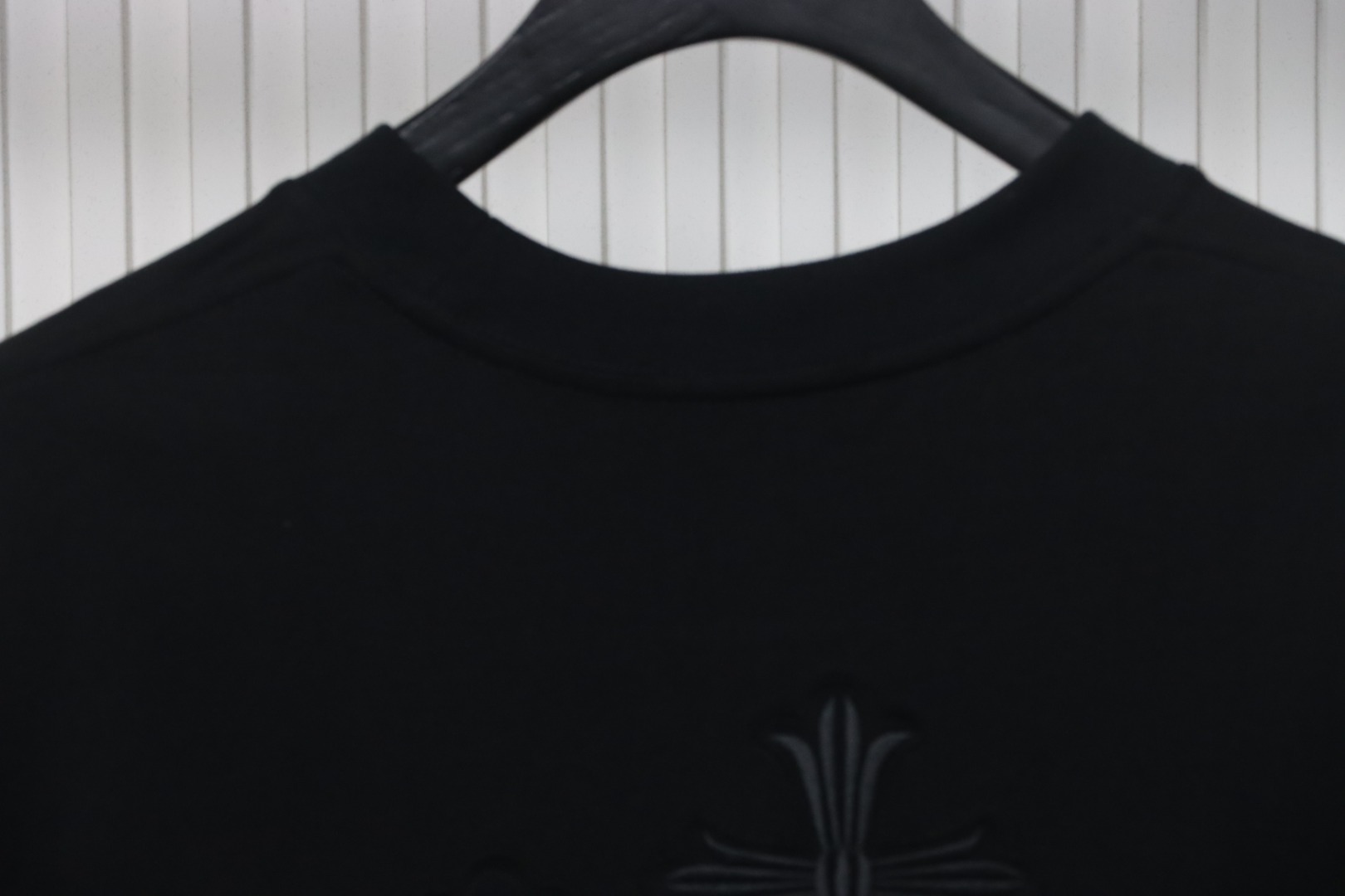 Chrome Hearts Back Overlap Cross Patch Embroidered T-Shirt Black